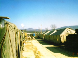 Camp Dobol Bosnia 1996. Not pretty, but it was home for a while.