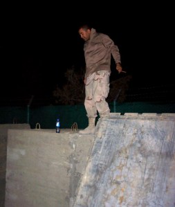 The perfect storm of events had a soldier up on a bunker in Afghanistan, in the middle of the night, drinking and smoking a cigar.