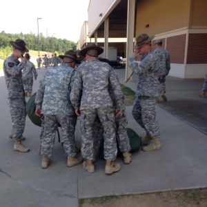 Even wearing cammo someone didn't blend in very well.