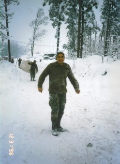 Returning to the top after a run.