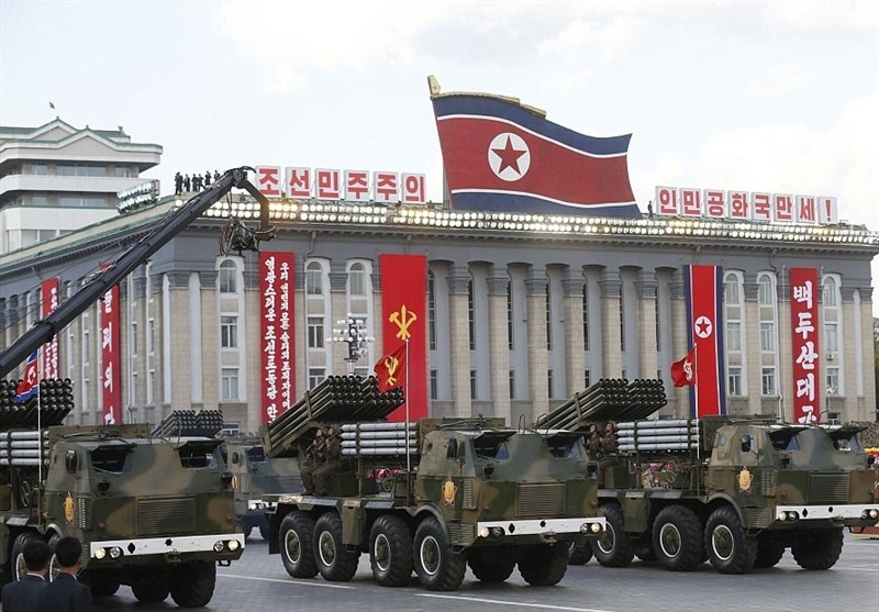 North_Korea_Stages_Show_of_Force_with_New_Missiles_during_Parade photo Tasnim News Agency
