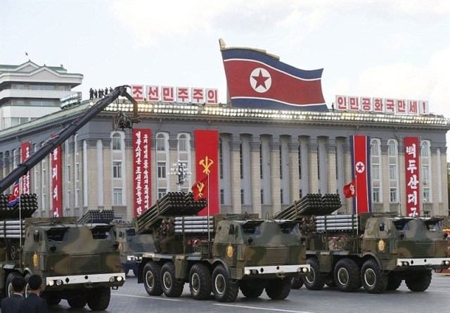 North_Korea_Stages_Show_of_Force_with_New_Missiles_during_Parade photo Tasnim News Agency